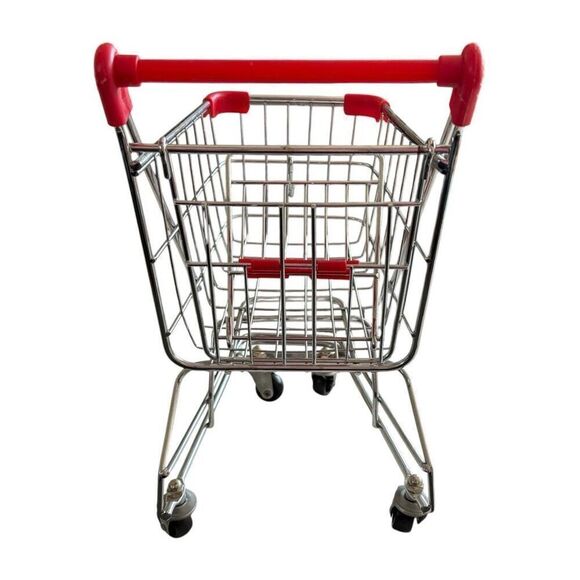Toy Metal Shopping Cart Medium Size 11”x9” - Picture 5 of 7